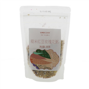 艾谷糙米红豆玫瑰花粥