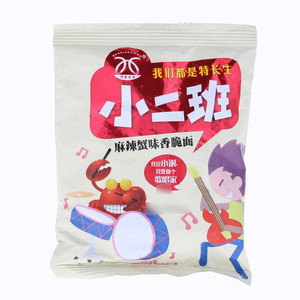 华夏百分小二班麻辣蟹味香脆面