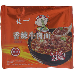 优一金福优选香辣牛肉面