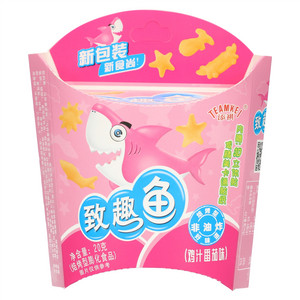 TEAMKEI添祺鸡汁番茄味致趣鱼焙烤型膨化食品