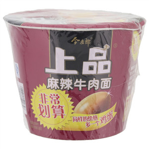 今麦郎上品麻辣牛肉面