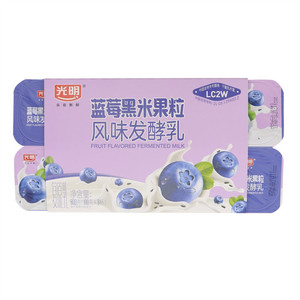 光明蓝莓黑米果粒风味发酵乳 100g*8