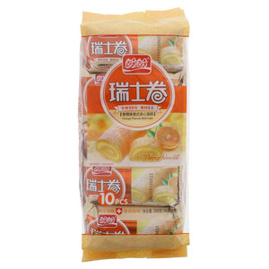 盼盼香橙味瑞士卷（卷式夹心蛋糕））