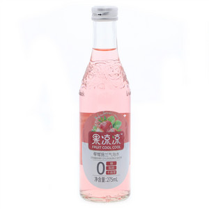 果凉凉草莓锡兰气泡水