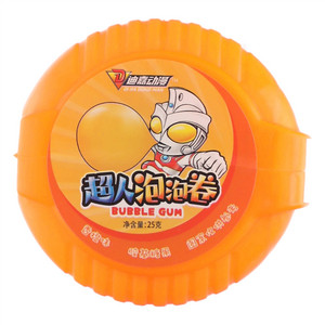 迪嘉动漫香橙味超人泡泡卷