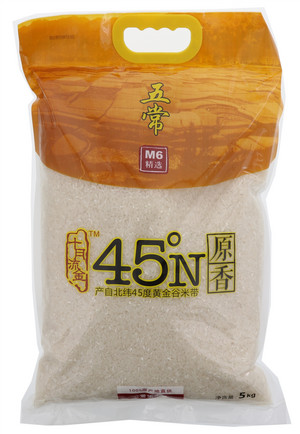 十月流金45°N原香五常大米5kg