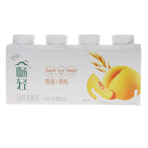 伊利畅轻燕麦+黄桃风味发酵乳