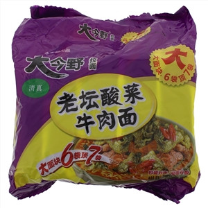 大今野老坛酸菜牛肉面