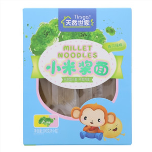 天然世家小米浆面（西兰花味）