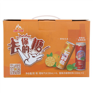 冰峰橙味汽水酸梅汤组合装