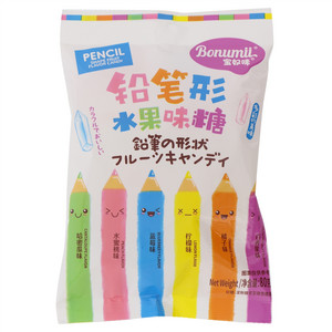 宝奴咪铅笔形水果味糖（混合口味）