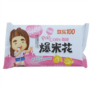 艾美克AMICA草莓甜味微波玉米花（膨化食品）