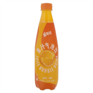 美年达橙味果汁气泡饮（果汁型汽水）