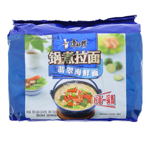 康師傅锅煮拉面翡翠海鲜面（5包入）