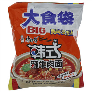 康师傅BIG大食袋韩式辣牛肉面