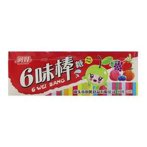 润娃六味棒糖（6种口味随机混装）