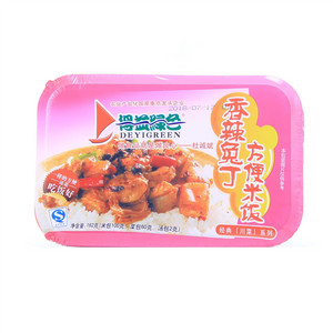 得益绿色香辣兔丁方便米饭