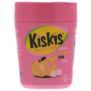 酷滋KisKis咀嚼水蜜桃味薄荷糖
