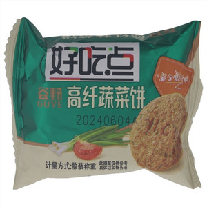 好吃点谷野高纤蔬菜饼