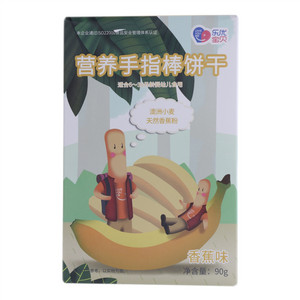 乐优宝贝香蕉味营养手指棒饼干