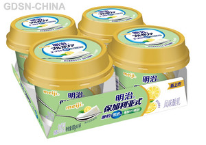 明治保加利亚式酸奶 雪浓 清醇柠檬味 100克x4
