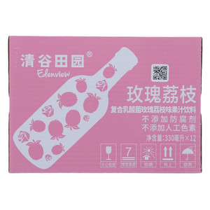 清谷田园复合乳酸菌玫瑰荔枝味果汁饮料