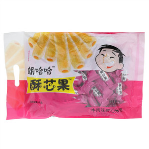 朗哈哈牛肉味夹心米果