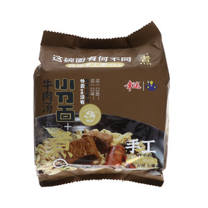 幸运牛肉汤味小刀面(油炸方便面)