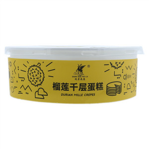 陕果飞鹿榴莲千层蛋糕