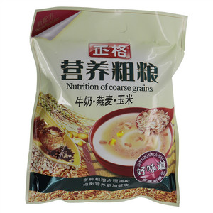 正格牛奶+燕麦+玉米营养粗粮