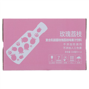 清谷田园复合乳酸菌玫瑰荔枝味果汁饮料