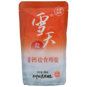 雪天加碘钙盐食用盐