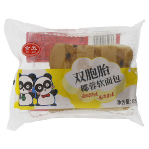 金五双胞胎椰蓉软面包