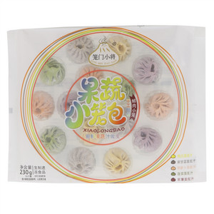 笼门小将果蔬鲜肉彩虹小笼包
