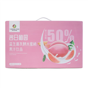 悦动食品名日梅园益生菌发酵水蜜桃果汁饮品