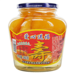 爱心送福糖水黄桃罐头
