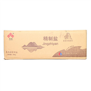 鲁晶牌未加碘精制盐箱装（泰岱古韵系列）