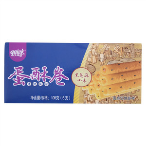 口维可传统风味黑芝麻口味蛋酥卷