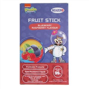 beazero海绵宝宝水果棒（蓝莓树莓味）