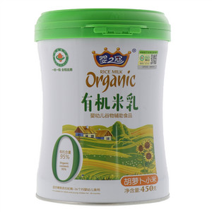 婴之冠胡萝卜小米有机营养米乳