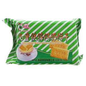青援儿童铁锌钙奶饼干