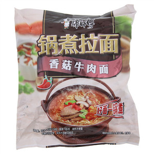 康师傅锅煮拉面香菇牛肉面