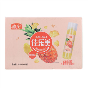 森宇佳乐美菠萝味益生菌大果粒发酵果汁