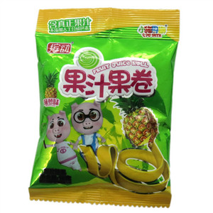 缤动菠萝味果汁果卷