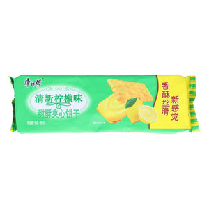 康师傅清新柠檬味甜酥夹心饼干