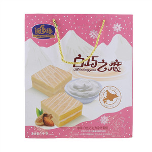 闽乡缘白巧之恋（白色巧克力涂饰蛋糕）