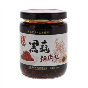 老乡味黒蒜辣肉丝
