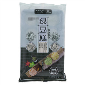 西安饭庄抹茶味绿豆糕