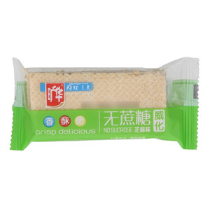 旷华无蔗糖芝麻味威化饼