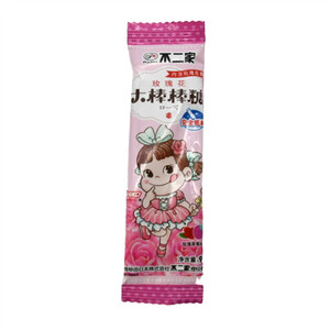 不二家玫瑰草莓味大棒棒糖